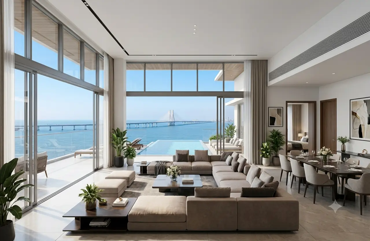 Premium 3 BHK Sea-View Residence in Bandra West